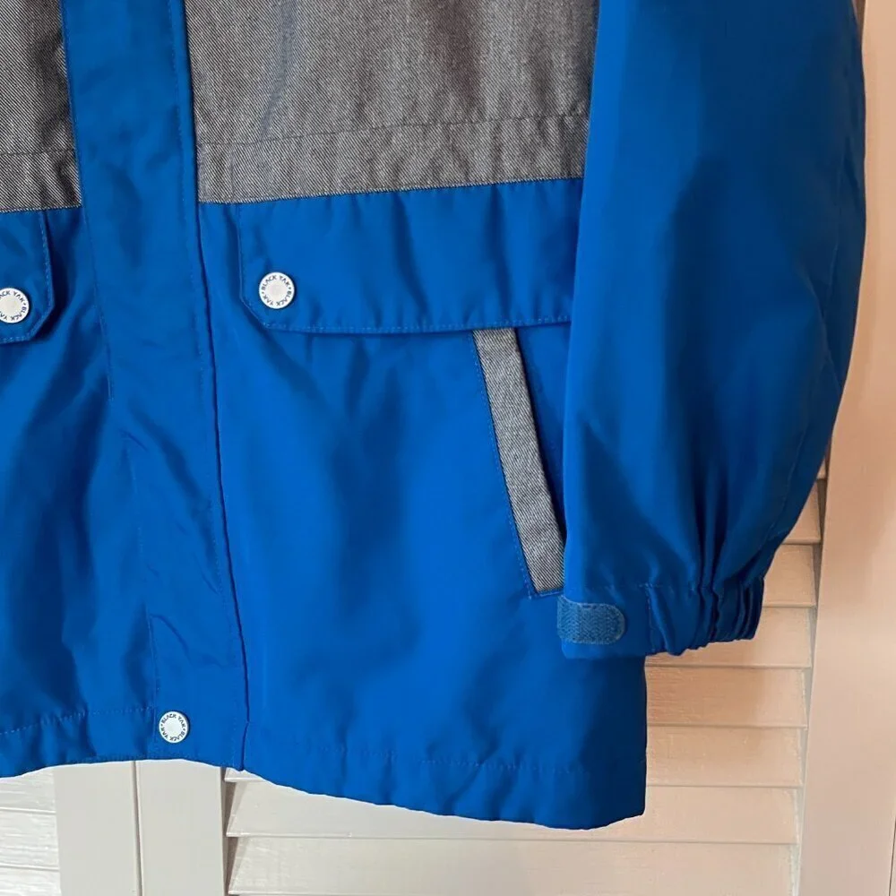 BlackYak snow jacket shell size 155 blue grey kids boys